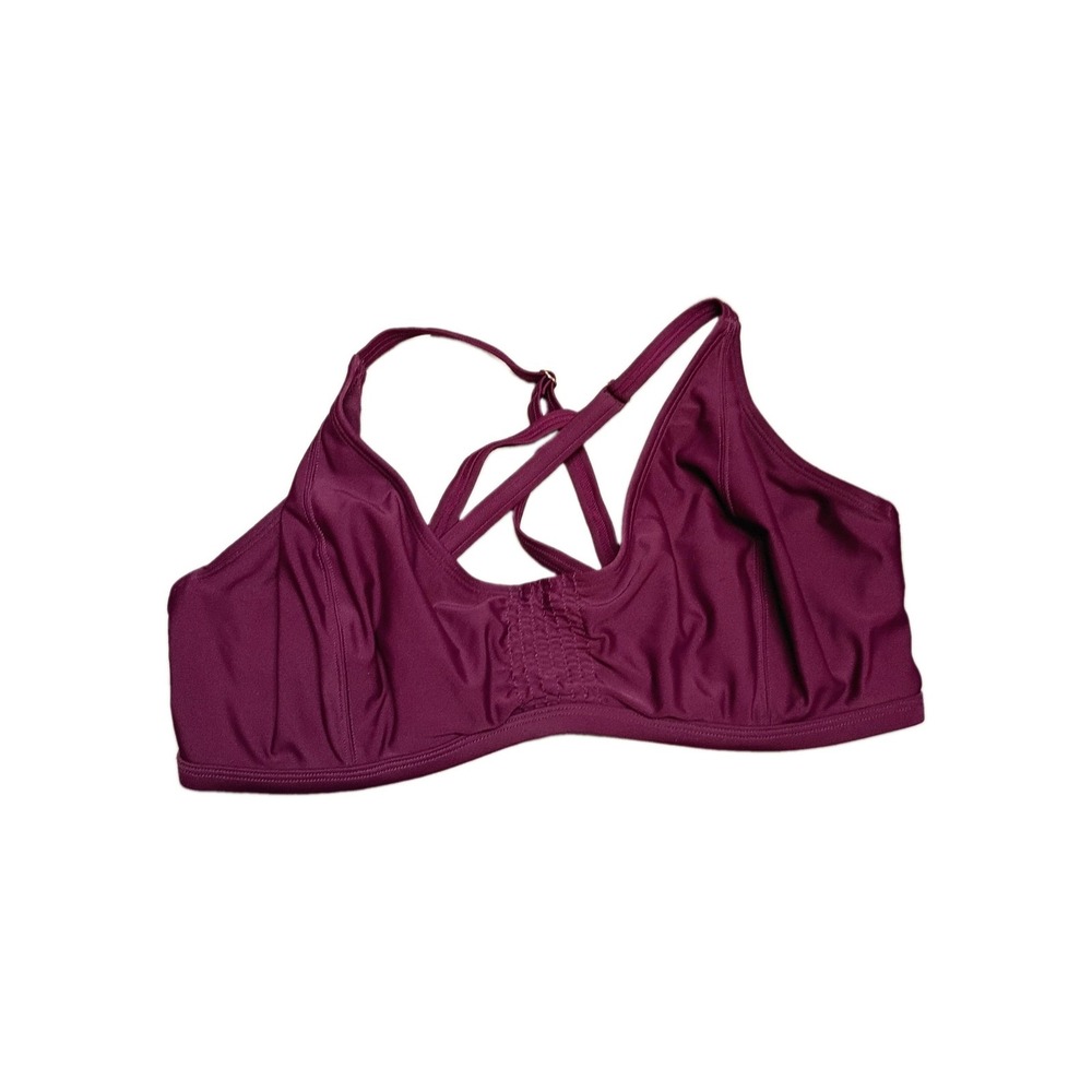 Athleta 38 D/DD Sports Bra Underwire Adjustable Straps Plum Purple S/70530